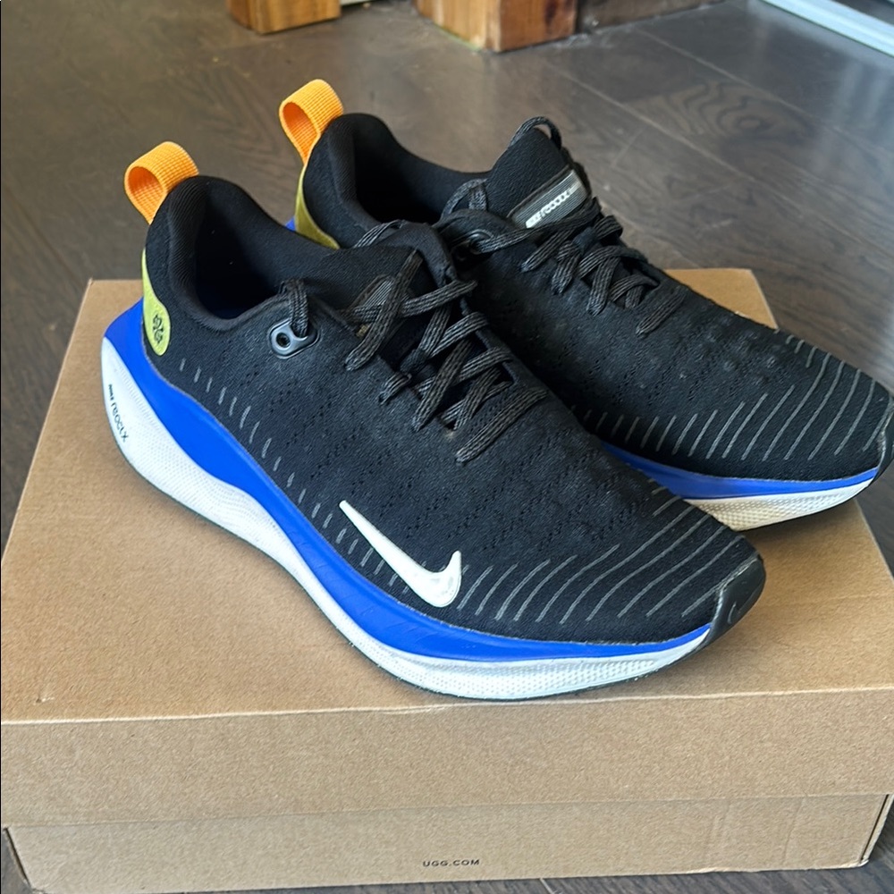 Nike Men's Black and Blue Running Shoes react X size 9